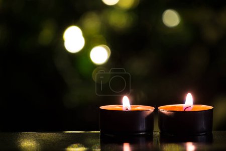 Photo for Christmas Tree and Candles - Royalty Free Image
