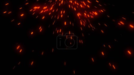Photo for Hot glowing embers. Digital illustration - Royalty Free Image