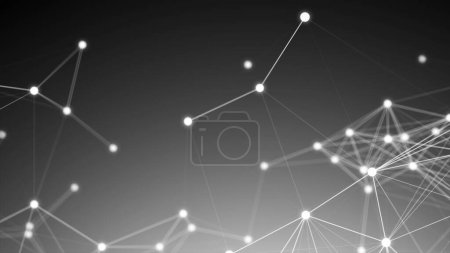 Photo for Abstract connection dots. Technology background. Network concept - Royalty Free Image