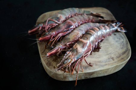 Photo for Large King Prawns background view - Royalty Free Image