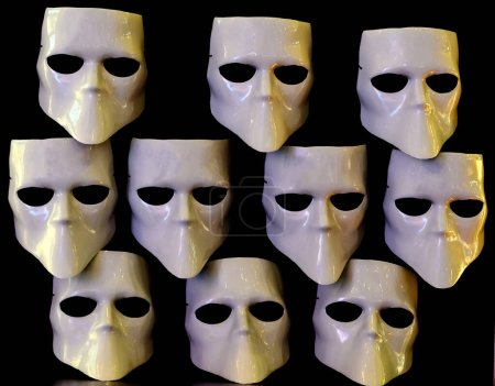 Photo for Masks for the faceless - Royalty Free Image
