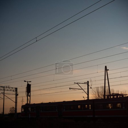 Photo for Train station, travel transport - Royalty Free Image