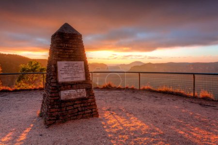 Photo for Govett's Leap Lookout at sunset - Royalty Free Image