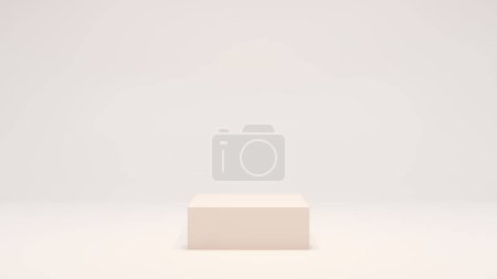 Téléchargez les photos : Cube en studio. Illustration 3d - en image libre de droit