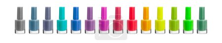 Photo for Group of bright color nail polishes - Royalty Free Image