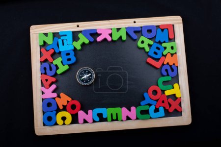 Photo for "Colorful Letters made of wood " - Royalty Free Image