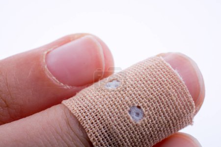 Photo for Finger in bandage close up - Royalty Free Image