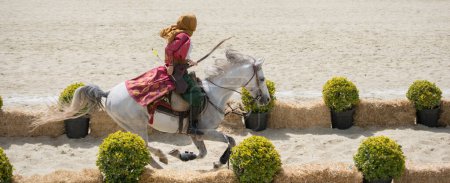 Téléchargez les photos : "Ottoman cavalier archer équitation et tir
 " - en image libre de droit