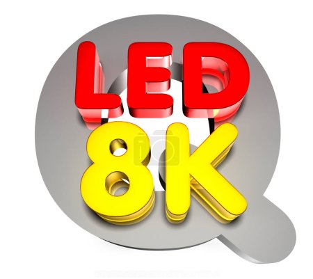 Téléchargez les photos : Q LED 8K 3d, image colorée - en image libre de droit