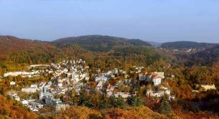 Photo for "Panorama of Karlovy Vary, Czech republic" - Royalty Free Image