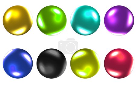 Photo for Colorful balls, colorful illustration - Royalty Free Image