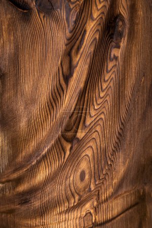 Foto de "Superficie de madera ondulada marrón." - Imagen libre de derechos