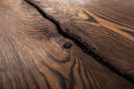 Foto de "Superficie de madera ondulada marrón." - Imagen libre de derechos