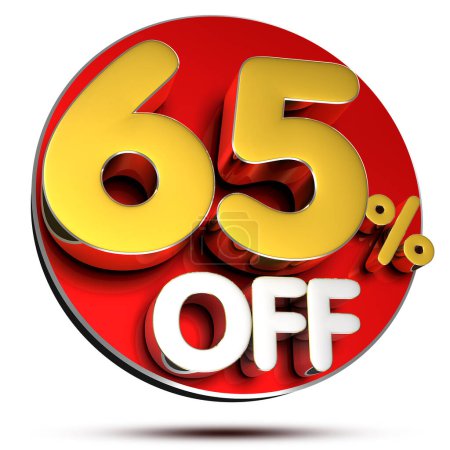 Photo for 65 percent off 3D, colorful picture - Royalty Free Image