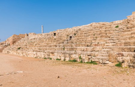 Téléchargez les photos : Les ruines de Césarée en Israël - en image libre de droit