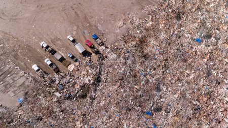 Photo for Aerial view of dump pile - Royalty Free Image