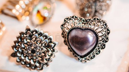 Photo for Jewelry made of base metals and semi-precious stones - Royalty Free Image