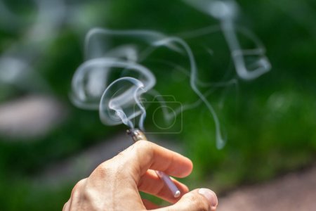 Téléchargez les photos : Marijuana joint fumer de près - en image libre de droit