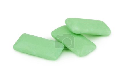 Photo for Chewing gum on white, close-up view - Royalty Free Image