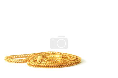 Photo for Gold neck on white background - Royalty Free Image