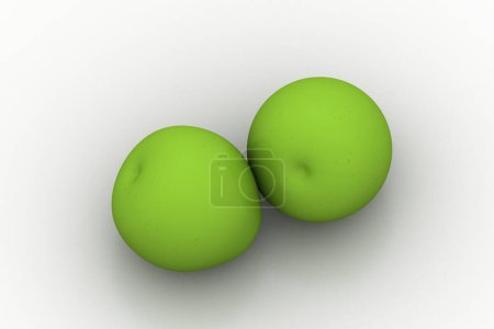 Photo for Green apples isolated on white background - Royalty Free Image