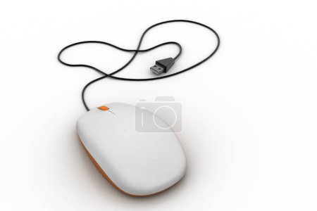 Photo for Computer mouse, 3d illustration - Royalty Free Image