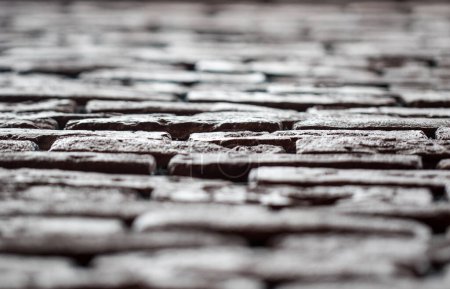 Foto de Abstract pattern. Grey bricks wallpaper - Imagen libre de derechos