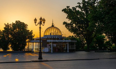 Photo for Summer Dawn on Primorsky Boulevard in Odessa, Ukraine - Royalty Free Image