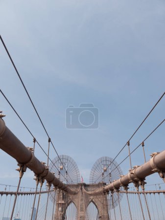 Photo for Brooklyn Bridge NYC and blue sky - Royalty Free Image