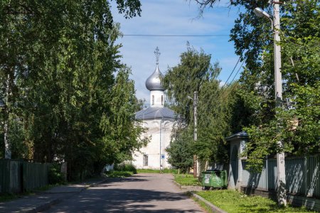 Foto de Iglesia de Elías el Profeta en Kamenya, parroquia de Ilyinsky. - Imagen libre de derechos