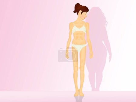 Téléchargez les photos : Concept d'anorexie et de boulimie - en image libre de droit