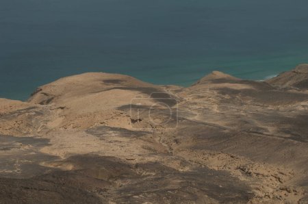 Photo for The coast of the dead sea , travel place on background - Royalty Free Image