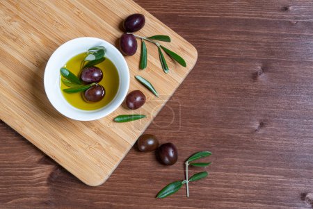 Photo for Olive oil and olives - Royalty Free Image