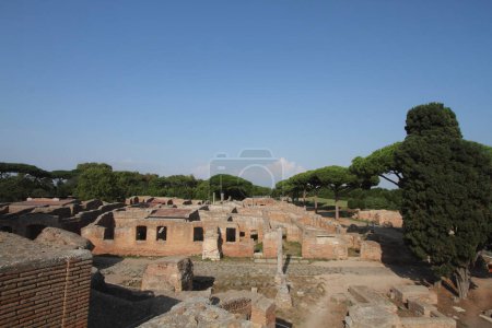 Photo for Rome, Italy - August 25, 2019: The archaeological site of Ostia Antica - Royalty Free Image