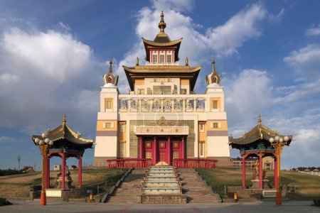Elista, Russia. Buddhist complex Golden Abode of Buddha Shakyamu
