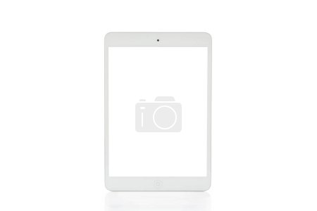 Téléchargez les photos : Tablette PC blanche sur fond blanc - en image libre de droit