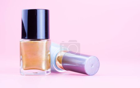 Photo for Close-up shot of Two bottle of nail polish - Royalty Free Image