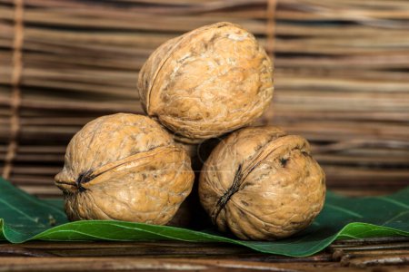 Photo for Close-up view of healthy organic Walnuts - Royalty Free Image