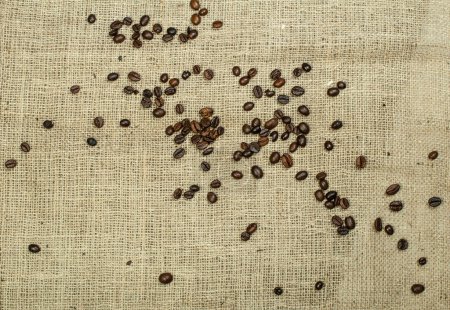 Téléchargez les photos : Coffee beans, close-up view - en image libre de droit