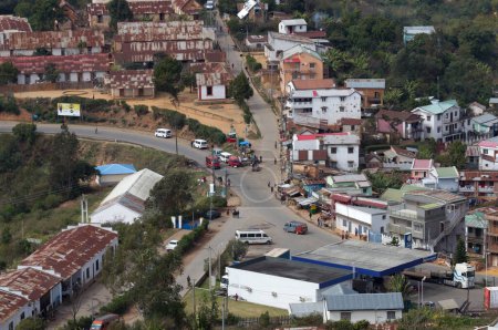 Foto de Madagascar, Fianarantsoa en julio 29, 2019 - La ciudad malgache de - Imagen libre de derechos