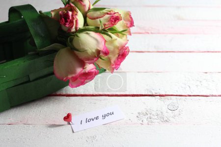 Téléchargez les photos : Valentines concept carte de voeux fond - en image libre de droit