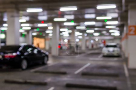 Photo for Abstract blur parking lot - Royalty Free Image