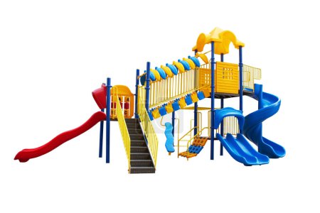 Photo for Children playground on white background - Royalty Free Image