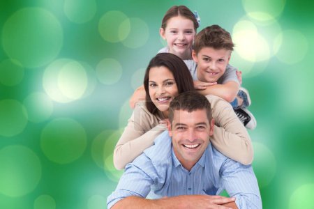 Photo for Composite image of happy family - Royalty Free Image