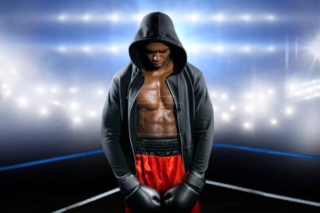 Téléchargez les photos : Boxer posant après échec - en image libre de droit