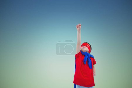 Photo for Young boy dressed as a superhero - Royalty Free Image