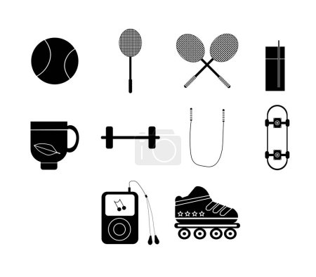 Photo for Icons set for sports - Royalty Free Image