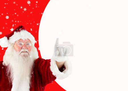 Téléchargez les photos : Joyeux Père Noël pointant - en image libre de droit