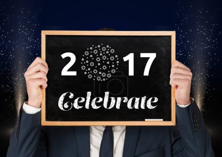 Téléchargez les photos : 2017 célébrer, illustration colorée - en image libre de droit
