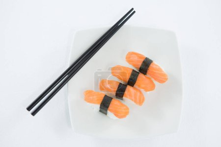 Photo for Sushi served on plate - Royalty Free Image